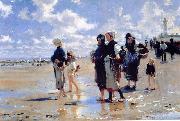 John Singer Sargent Oyster Gatherers of Cancale painting